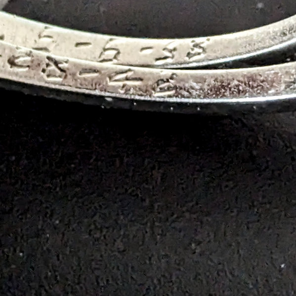 1930s bridal set engagement ring diamond 14k white gold