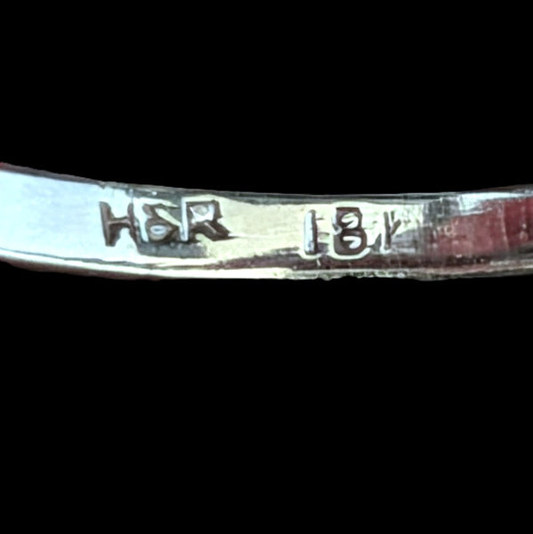 H&R trademark 18k gold hallmark