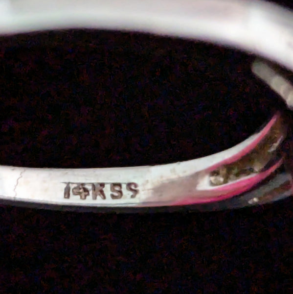 The Newbury - 1950s Diamond 14k White Gold Ring