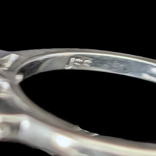 Cromer - 1950s Pear Cut Diamond Engagement Ring 14k White Gold