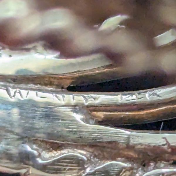 1960s Oak Leaf Motif Diamonds 14k Yellow Gold Cocktail Dome Ring Vintage Retro wendy maker's mark