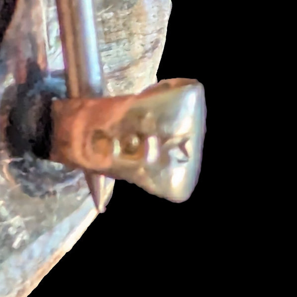 Elberta - Antique Swallow Brooch 10k Gold Seed Pearls Green Gem