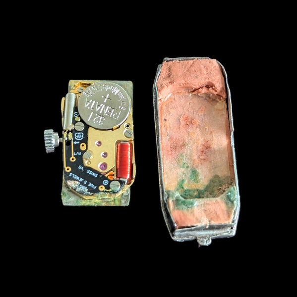 Art Deco Diamonds Pearls Platinum Ladies Wrist Watch Bracelet by Libela Vintage 