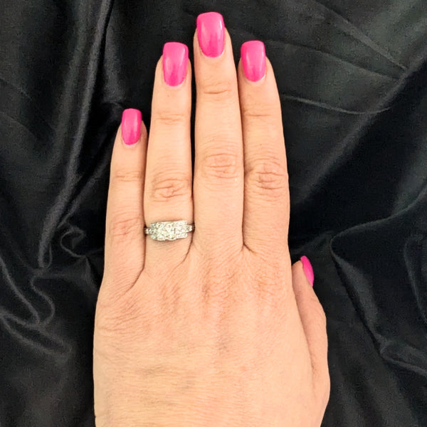 Art Deco GIA VVS2/H Natrl Old Mine Cut Diamond Platinum Engagement Ring Antique