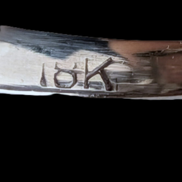 hallmark Art Deco Aquamarine Diamond 18k White Gold Filigree Ring Antique Vintage Estate
