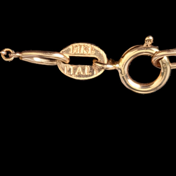 BH EFFY 14k Rose Gold Cable Link Chain Italy Vintage Estate Jewelry 18" 1.2g 14k rose gold effy