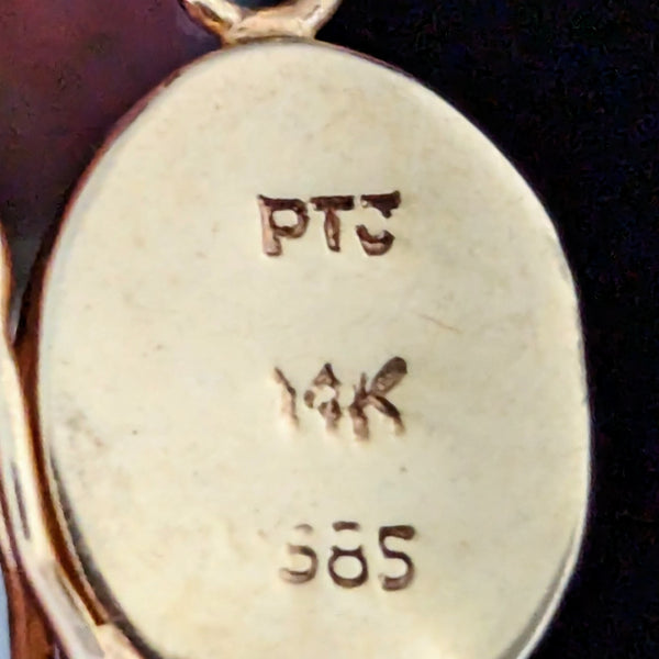 The Franklin - Estate Baroque Button Pearl 14k Yellow Gold Necklace