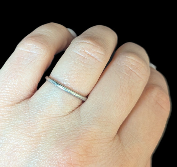 Corwin - 1925 Antique Platinum Wedding Band Art Deco