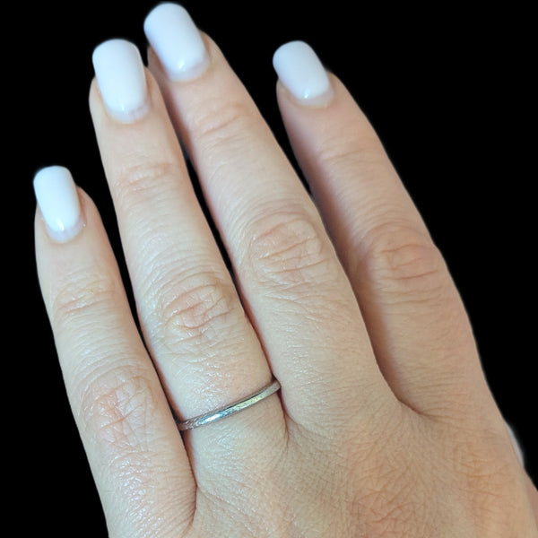 Corwin - 1925 Antique Platinum Wedding Band Art Deco