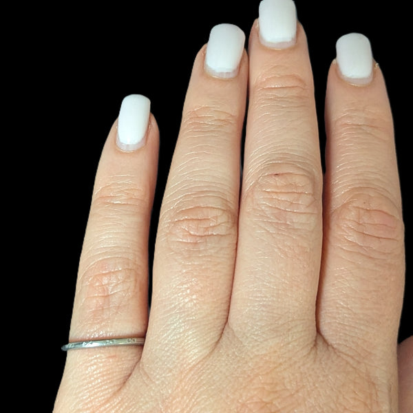 Dated 1942 Platinum Wedding Band by BRISTOL Vintage Retro Estate Jewelry Gift