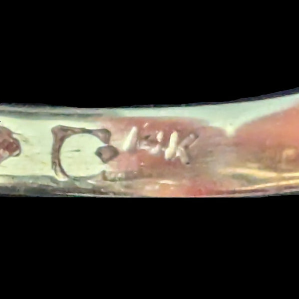 Dolphin in Coral Reef DENNY WONG Diamonds 14k Two - Tone Gold Ring Estate Beach hallmark