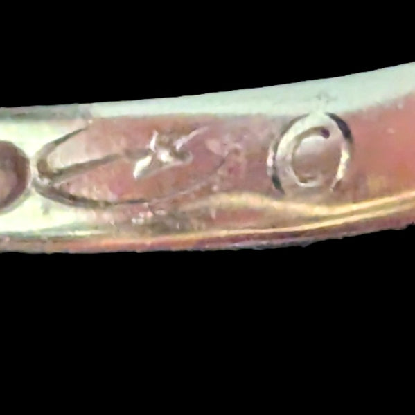 Dolphin in Coral Reef DENNY WONG Diamonds 14k Two - Tone Gold Ring Estate Beach maker's mark
