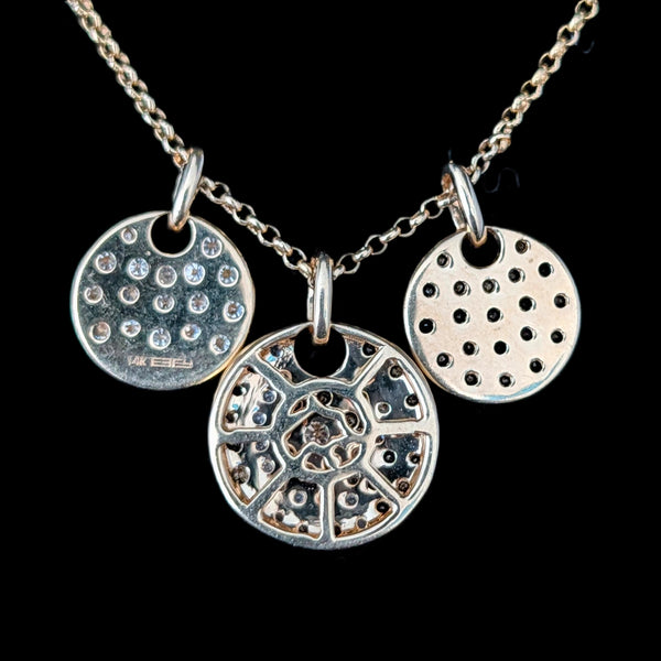 EFFY Diamonds 14k Gold Signature Safari Confetti Animal Print Necklace Adjustable Length