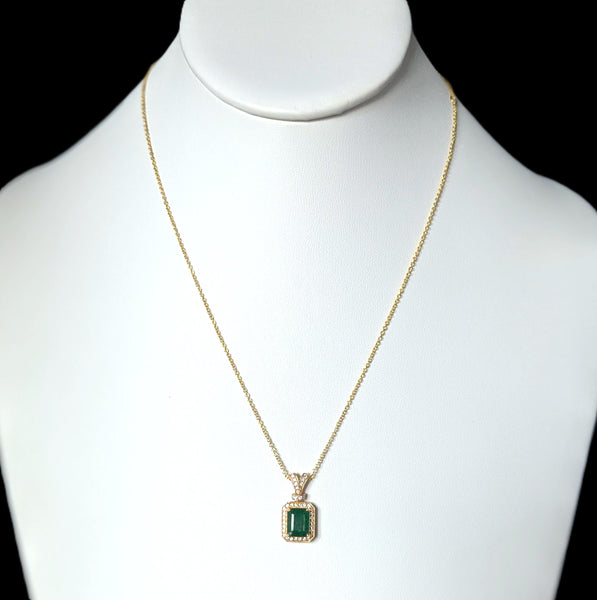 Langdon - EFFY Emerald Diamonds 14k Yellow Gold Necklace NWT