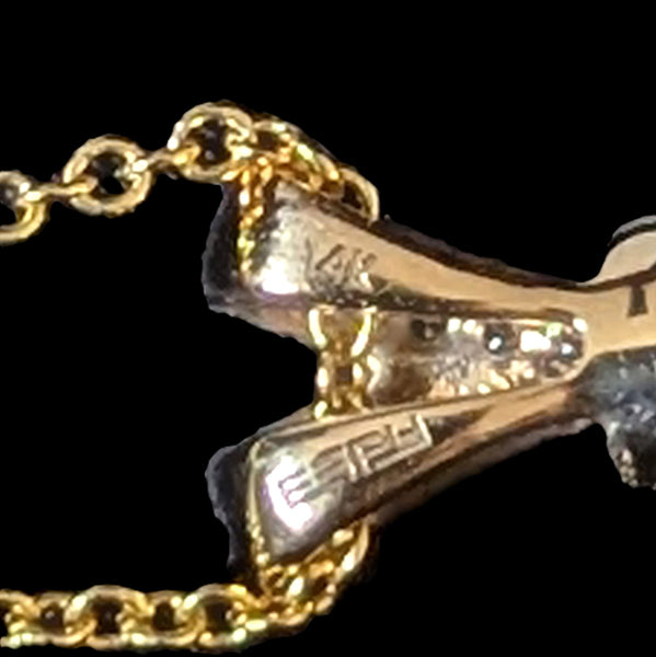 Langdon - EFFY Emerald Diamonds 14k Yellow Gold Necklace NWT