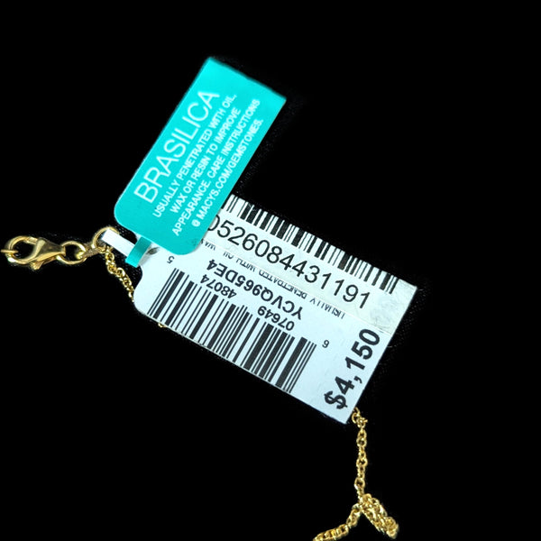 Langdon - EFFY Emerald Diamonds 14k Yellow Gold Necklace NWT