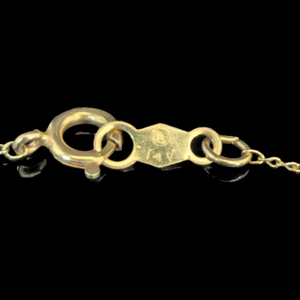 Estate 14K Yellow Gold Rope Chain 19.5 Inches Long