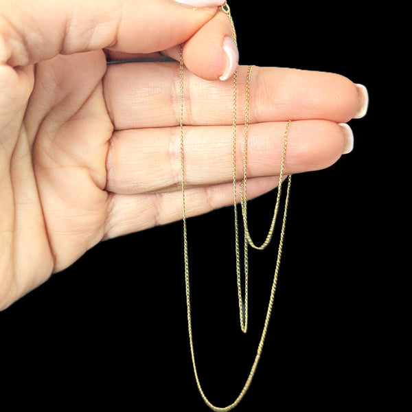 Estate 14K Yellow Gold Rope Chain 19.5 Inches Long