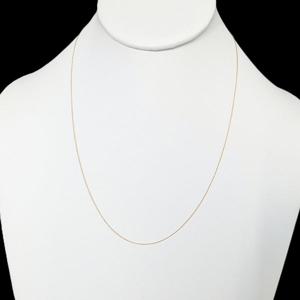 Estate 14K Yellow Gold Rope Chain 19.5 Inches Long