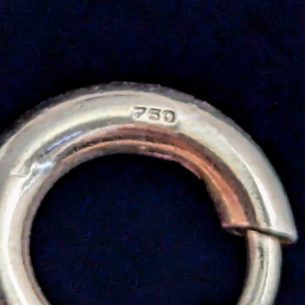 Estate 18k Yellow Gold 11mm Pearls Fantasy Cut Citrine Briolette Bracelet Vintage 