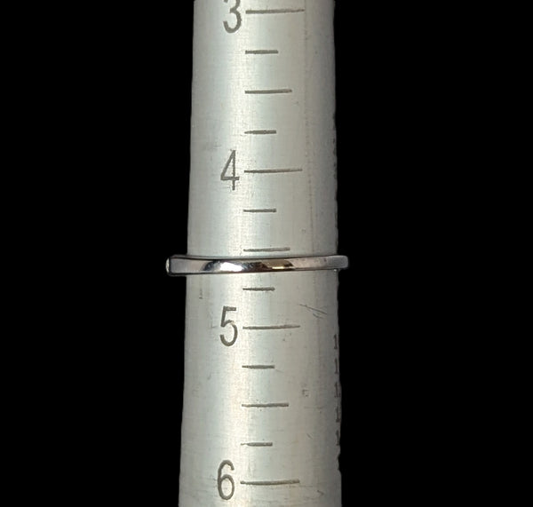 Estate Diamonds 10k White Gold Wedding Band Estate Bridal Anniversary Gift