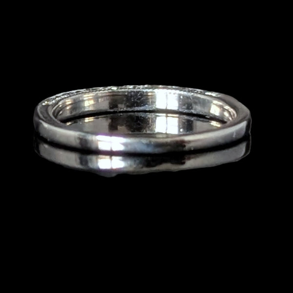 Estate Diamonds 10k White Gold Wedding Band Estate Bridal Anniversary Gift