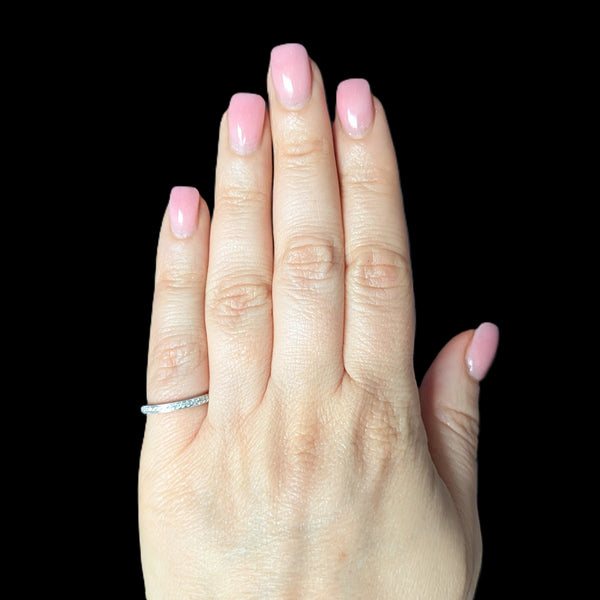 Estate Diamonds 10k White Gold Wedding Band Estate Bridal Anniversary Gift