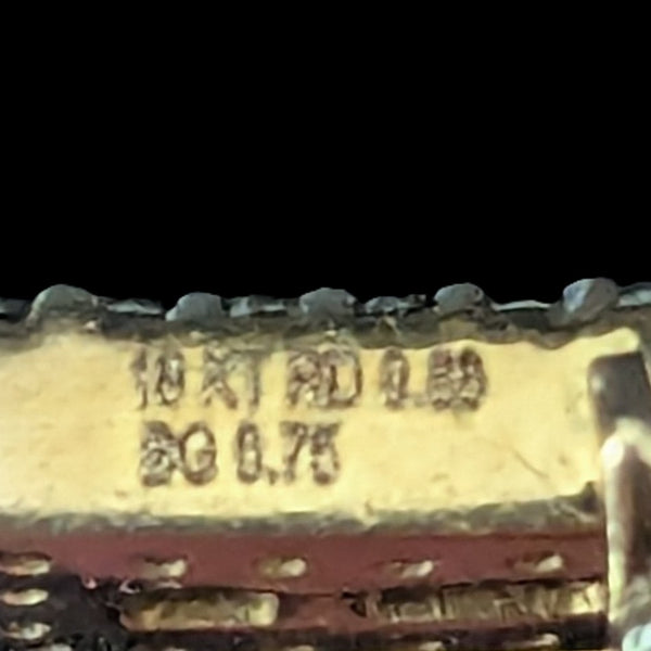 Estate Diamonds 10k Yellow Gold Large Letter " E " Pendant Unisex Baguette Round hallmark makers mark diamond weight markings