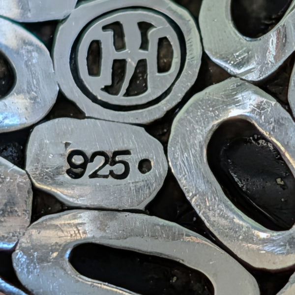 Estate JOHN HARDY Kali Pebble Cocktail Ring Sterling Silver Bold Retired Line