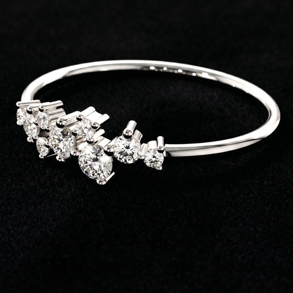 ferko's diamond cluster 14k white gold ring