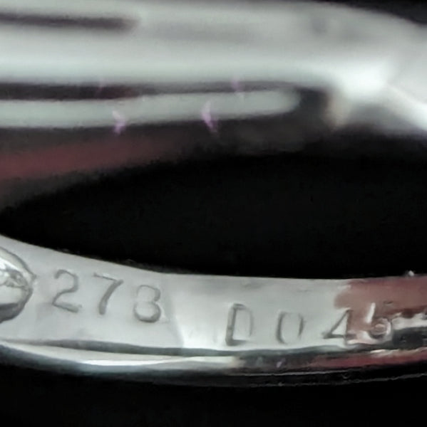 GIA Natural Sapphire Cut Diamonds Platinum Ring Statement or Engagement Estate 