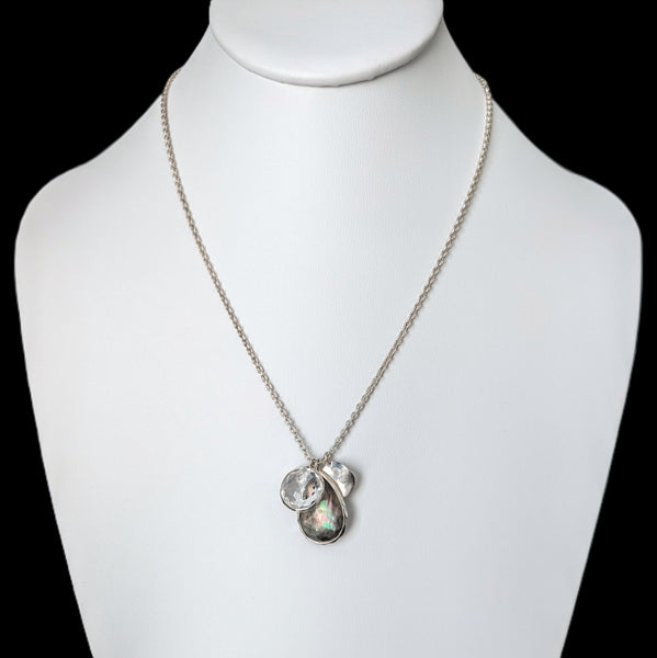 IPPOLITA Rock Candy Sterling Silver Triple Charm Necklace – Black Shell & Quartz