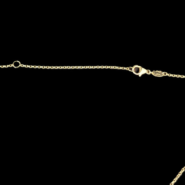 Italian 14k Gold Portafortuna Lucky Charm Necklace Clover Ladybug Horseshoe Lock 