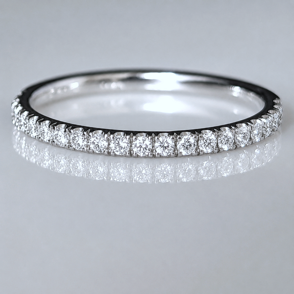 Belluno - Estate Diamonds 14k White Gold Eternity Wedding Band