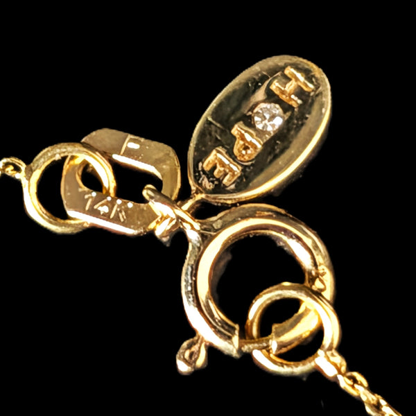 Estate Diamonds 14k Yellow Gold Dove Hope Necklace Peace Pendant Chain Gift 