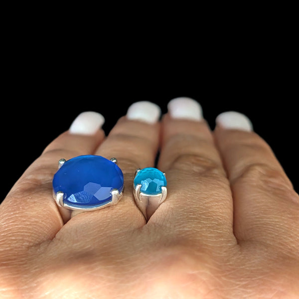 IPPOLITA Wonderland Duo Open Cocktail Ring in Island Colorway Sterling Silver