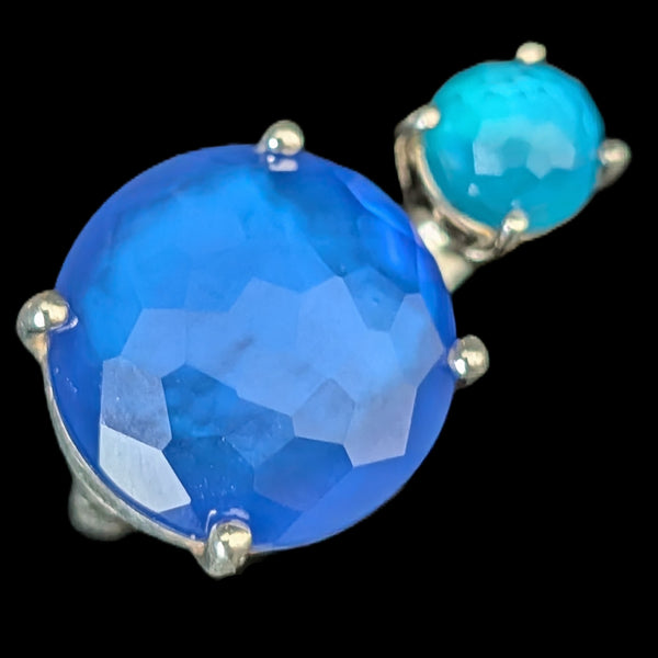 IPPOLITA Wonderland Duo Open Cocktail Ring in Island Colorway Sterling Silver