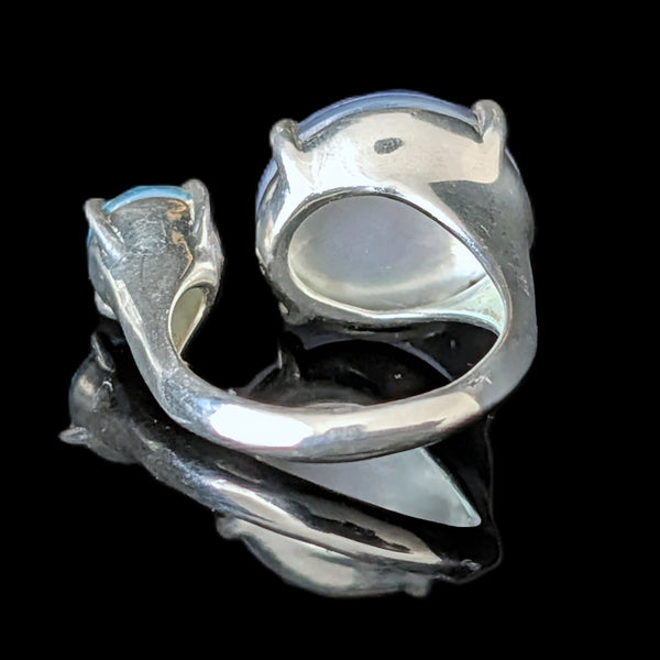 IPPOLITA Wonderland Duo Open Cocktail Ring in Island Colorway Sterling Silver
