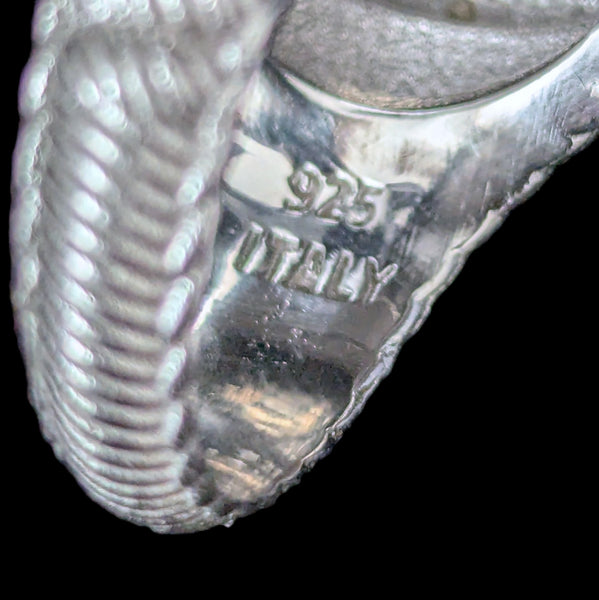 Elliston - Judith Ripka Italia Coin Ring Sterling Silver Estate