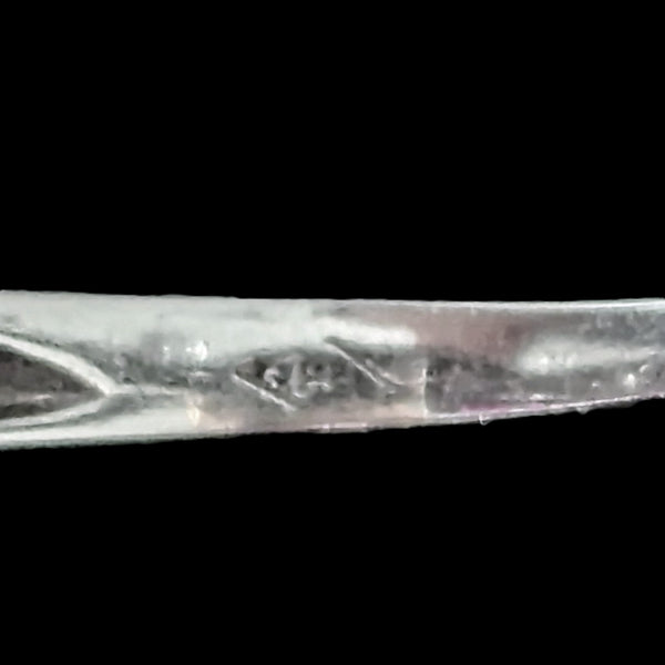 J.&L. HATZBERG Maker's mark 1940s Retro Era Diamond Ruby Platinum Ring Cocktail Vintage Gift