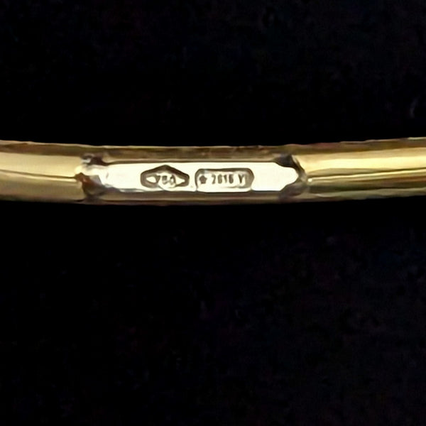 Marco Bicego Jaipur 18k Yellow Gold Multi Gemstone Cuff Bracelet Estate Gift