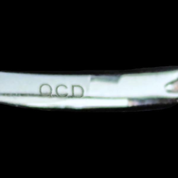 Natural Diamonds 14k White Gold Wedding Band Estate Bridal Anniversary Gift  quality color design maker's mark QCD