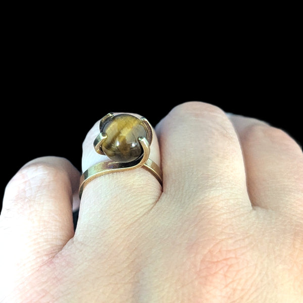 VINTAGE Chameleon 14K Gold Ring 17 Interchangeable Stones Original Box Set Gift