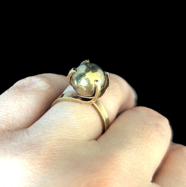 VINTAGE Chameleon 14K Gold Ring 17 Interchangeable Stones Original Box Set Gift