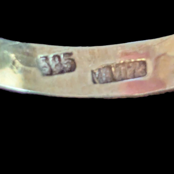 VINTAGE Chameleon 14K Gold Ring 17 Interchangeable Stones Original Box Set Gift hallmark maker's mark