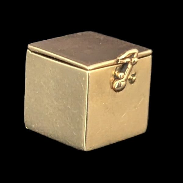 Vintage Articulated 14k Yellow Gold Articulated Jack in the Box Charm Kinetic 