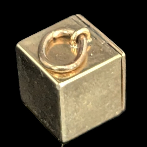 Vintage Articulated 14k Yellow Gold Articulated Jack in the Box Charm Kinetic 