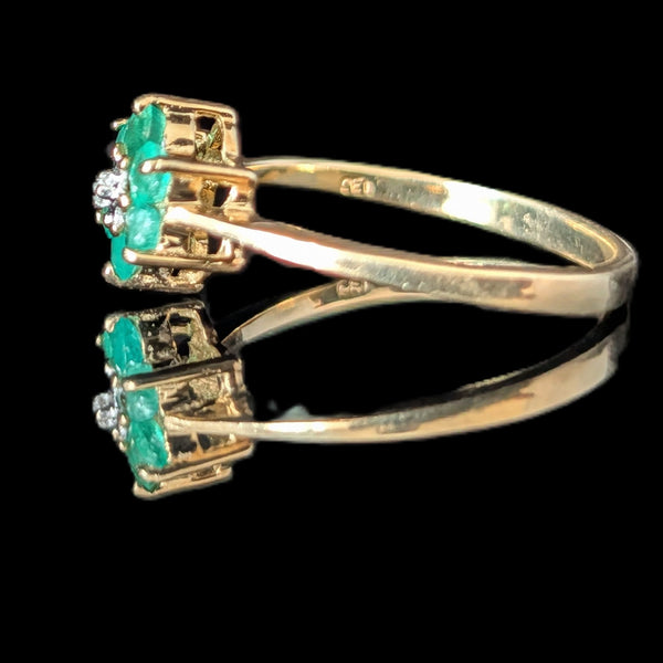 Vintage Natural Diamond 14k White Gold Solitaire Adjustable Necklace Drop Estate Gift