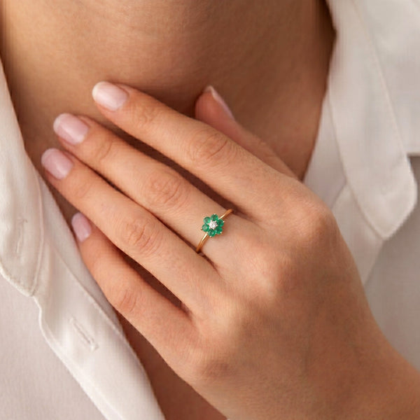 Vintage Natural Diamond 14k White Gold Solitaire Adjustable Necklace Drop Estate Gift