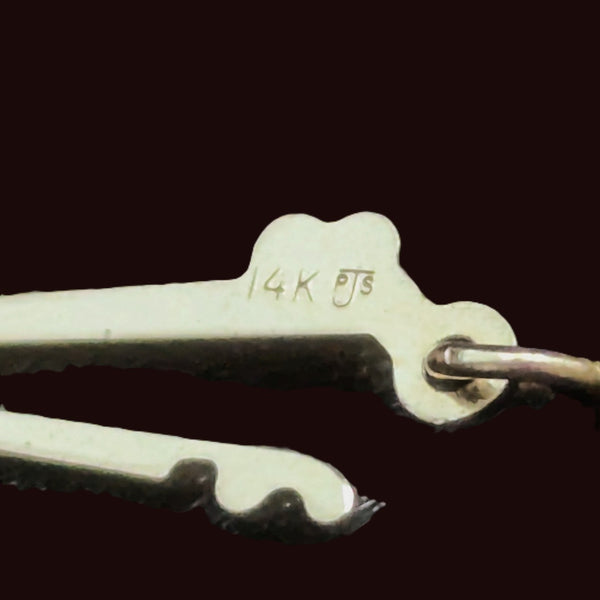 Vintage Tiger’s Eye Statement Necklace 14k Gold Clasp Huge Graduated Beads 20mm